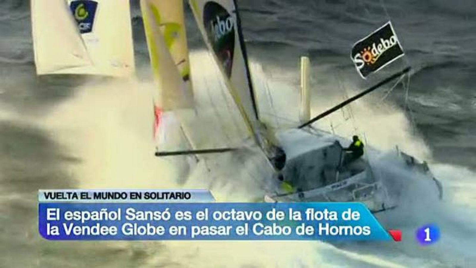 Telediario 1: Sansó llega al Cabo de Hornos | RTVE Play