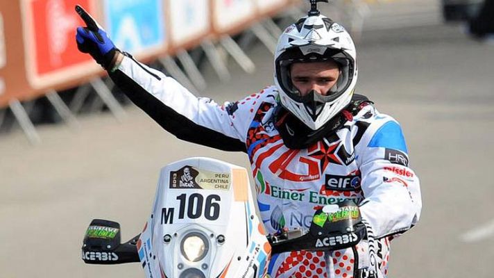 Telediario 1 - La muerte de Bourgin pone de luto el Dakar