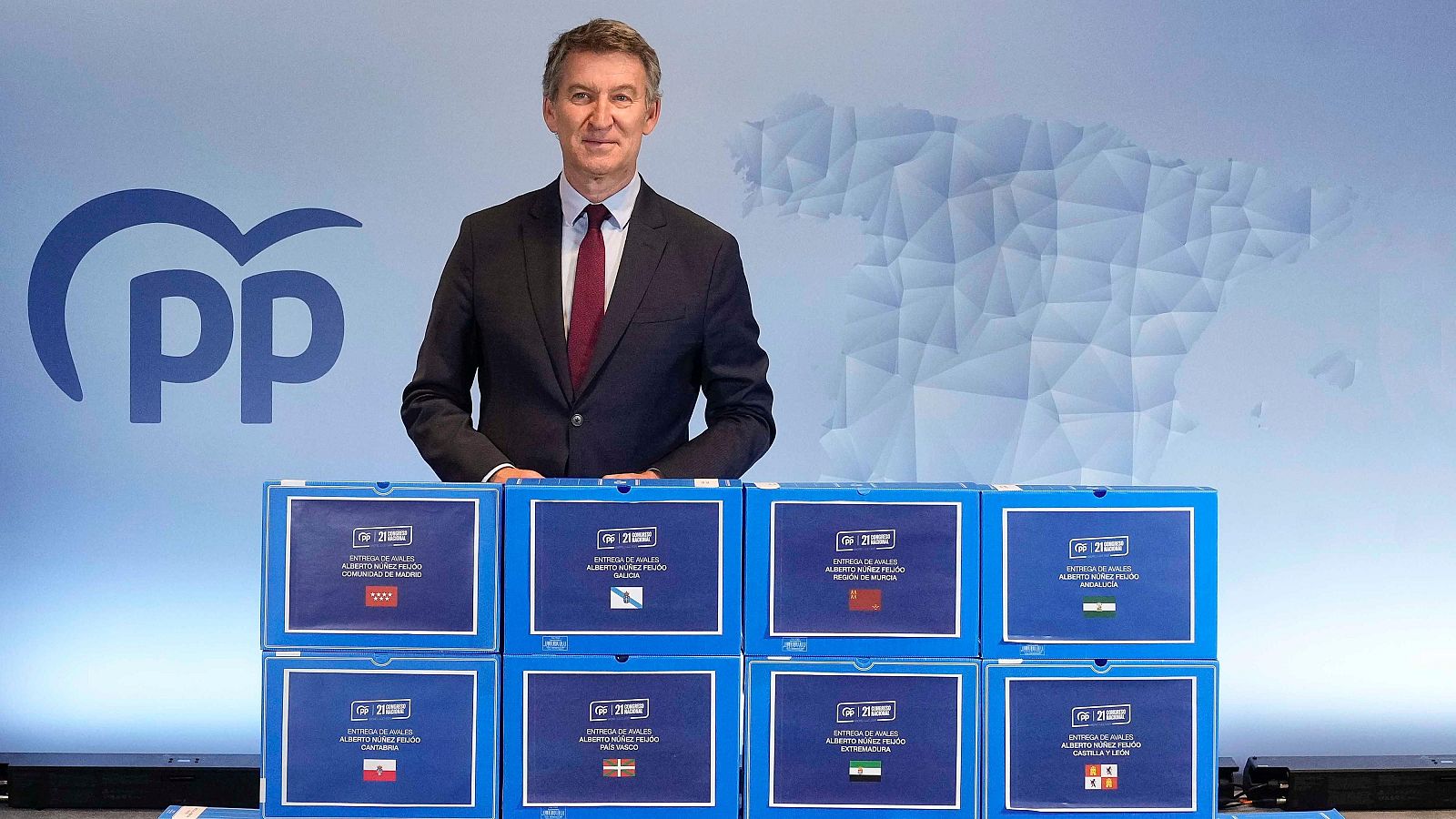 PP: Feijóo presenta 94.501 avales, casi un 72% más que en 2022 | Ver