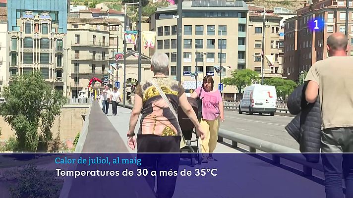 L'Informatiu - Calor de juliol, al maig: temperatures de 30 a més de 35 graus