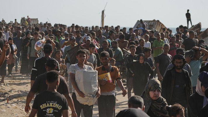 Telediario 1 - La ONU denuncia el control militarizado del reparto de ayuda humanitaria en Gaza