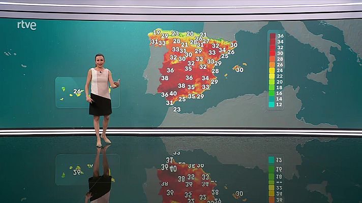 El tiempo - Se prevé que continúe tiempo anticiclónico estable en casi todo el país, con predominio de cielos poco nubosos o despejados