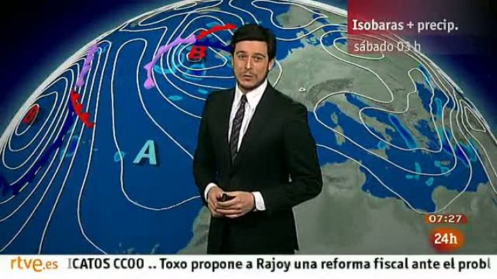 El tiempo - La lluvia y la nieve llegan al norte