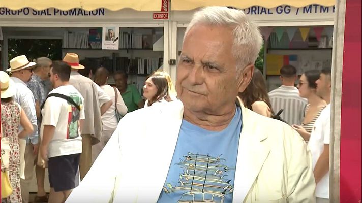 Fin de semana 24h - Juan Cruz expresa su 'pasión' por la literatura en la Feria del Libro de Madrid
