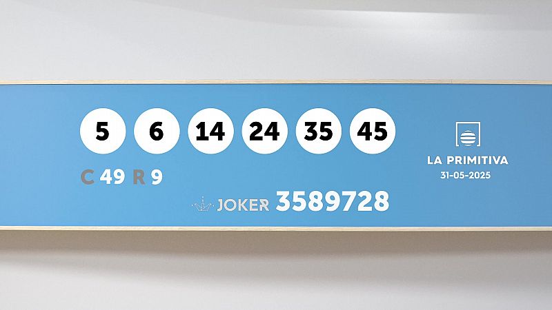 Sorteo de la Lotería Primitiva y Joker del 31/05/2025 - Ver ahora