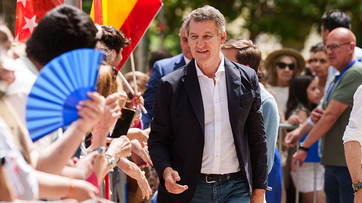 Telediario Fin de Semana - Feijóo se refiere al Ejecutivo de Sánchez como el "Gobierno del bulo" y de la "mentira"