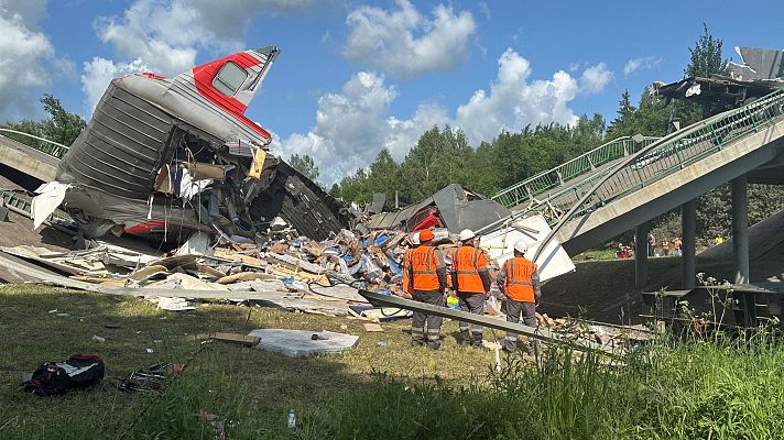 Telediario Fin de Semana - Siete muertos al colapsar dos puentes en las regiones rusas de Briansk y Kursk