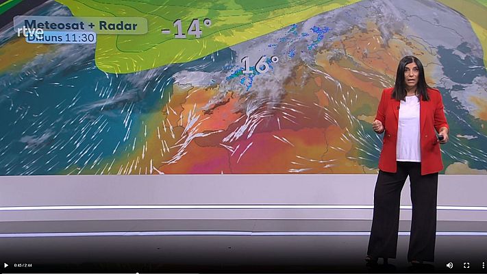 El temps - Menys calor... més ruixats i tempestes