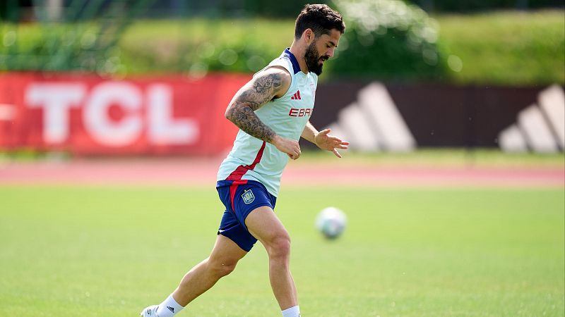 Isco, la gran novedad en el entrenamiento de Espaa - Los Deportes de La1 | Ver