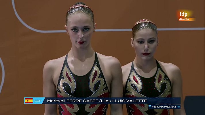 Natación - Meritxell Ferré y Lilou Lluís, plata en la final de la rutina técnica de los Europeos de natación artística