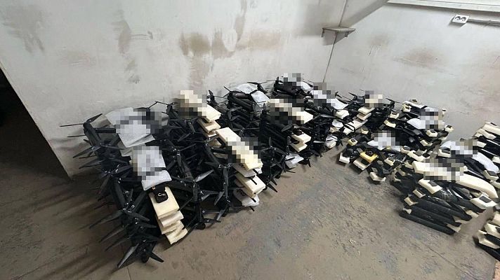 Telediario 1 - Drones ucranianos captan el impacto contra la aviación rusa