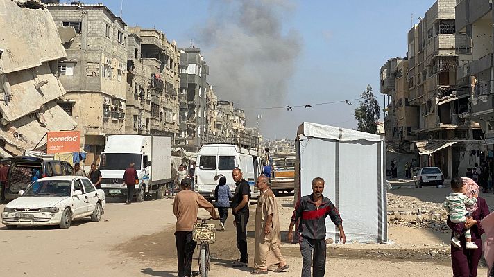 Telediario 2 - Israel ataca por tercera vez cerca del mismo centro de reparto de ayuda en el sur de Gaza