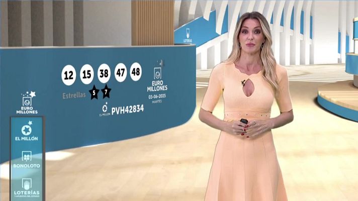 Loterías - Sorteo de la Bonoloto y Euromillones del 03/06/2025