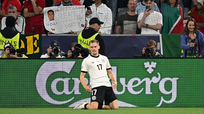 UEFA Women's Nations League - Florian Wirtz adelanta a Alemania en la semifinal de la Nations League