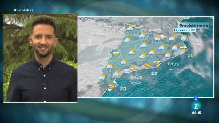 El temps - Dijous variable, amb núvols, alguns ruixats i calor a ratlla