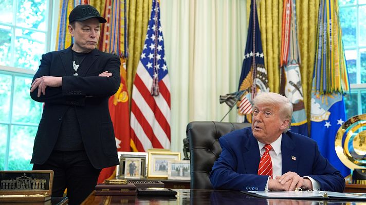 Telediario Matinal - Trump y Musk se enfrentan en una guerra personal abierta que rompe su alianza