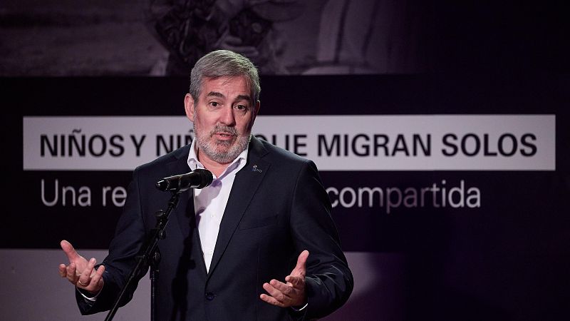 Clavijo se queja de que ni el Estado, ni las CC.AA. están cumpliendo en materia migratoria: "Canarias está sola" - La hora de La 1 | Ver