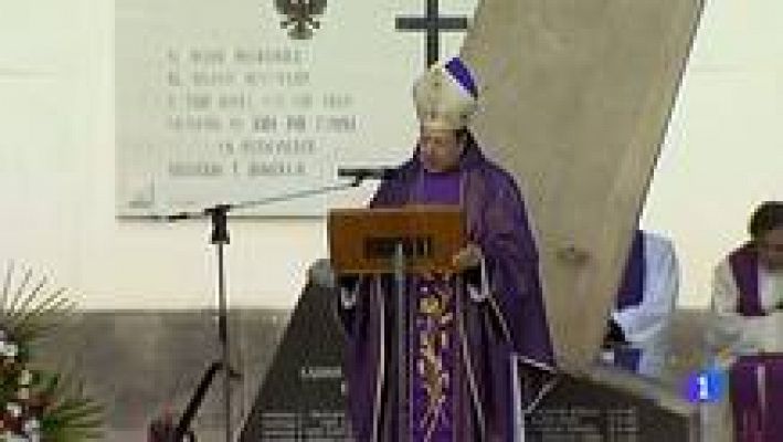 Telediario 1 - El príncipe preside el funeral por el militar español muerto en Afganistán