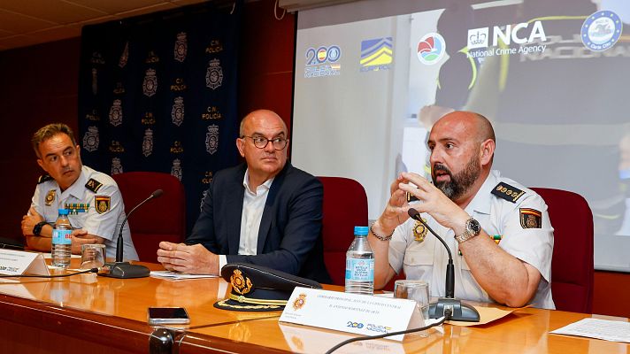 Telediario 1 - Golpe al narcotráfico en Canarias: se han intervenido 3.800 kilos de cocaína