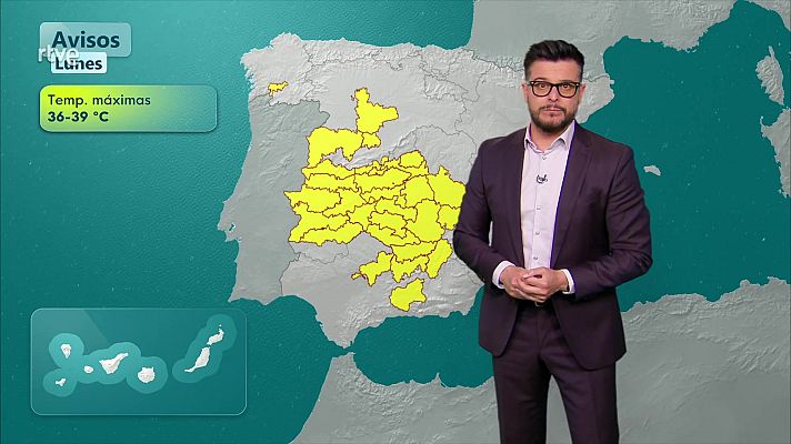 El tiempo - Las máximas en descenso en el tercio este, pudiendo ser notable en interior de la Comunidad Valenciana