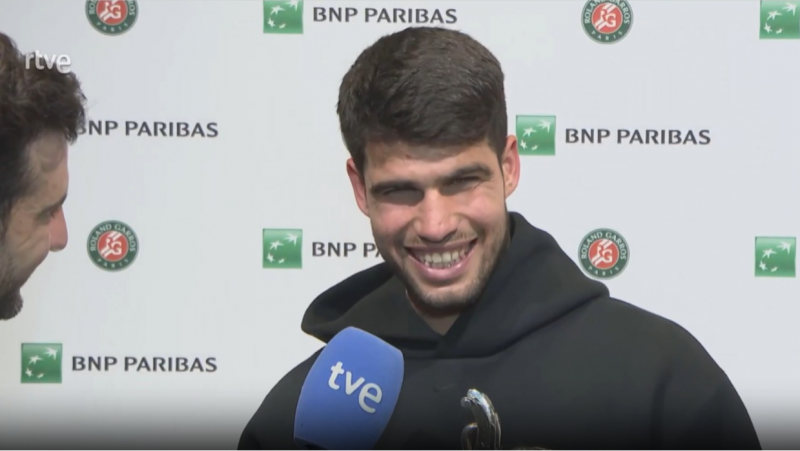 Carlos Alcaraz, a TVE: "Es el partido más emocionante de mi vida, sin duda" - Tenis | Ver