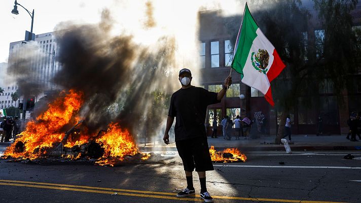 Telediario Matinal - Tercer día de protestas contra las redadas antiinmigración en Los Ángeles