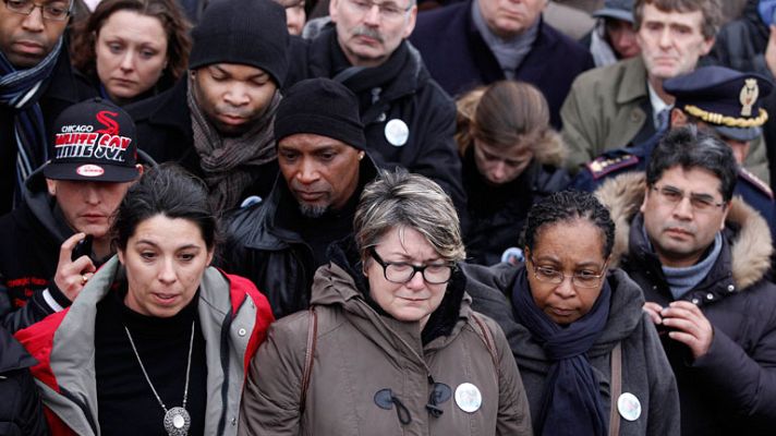 Telediario 1 - Homenaje en el primer aniversario