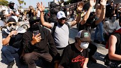 Crece la tensión ante otra posible noche de violencia en Los Ángeles