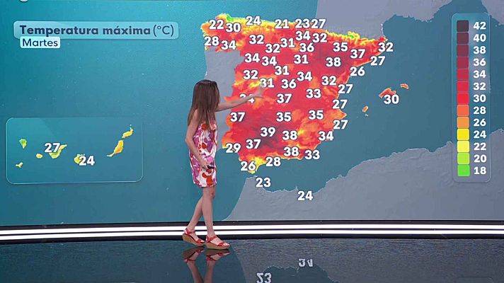 El tiempo - Temperaturas elevadas en la mitad sur peninsular, meseta Norte y zonas del nordeste y noroeste