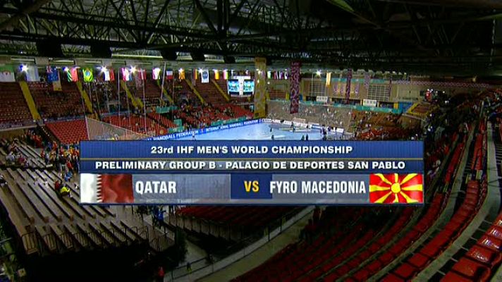 Mundiales de Balonmano - Mundial de Balonmano - Grupo B: Catar - Macedonia