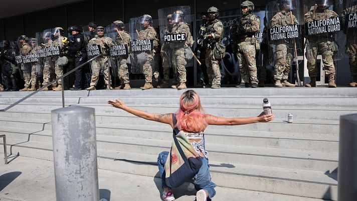 Trump despliega 4.000 unidades de la Guardia Nacional en Los Ángeles