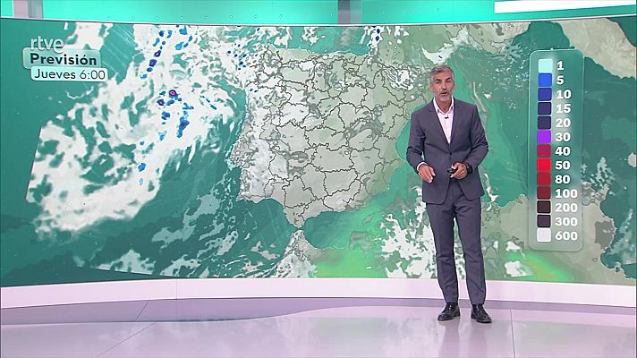 El tiempo - Tormentas y chubascos en el noroeste, sur y centro peninsular