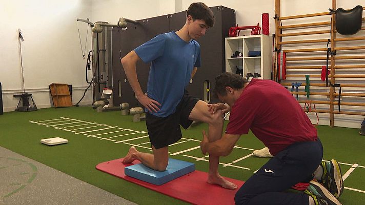 Los Deportes de La1 - La recuperación de Àlex Pintado después de que una piedra le seccionara los tendones de una pierna