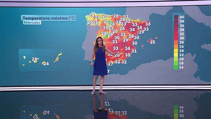 El tiempo - Las temperaturas máximas aumentarán en el extremo oriental
