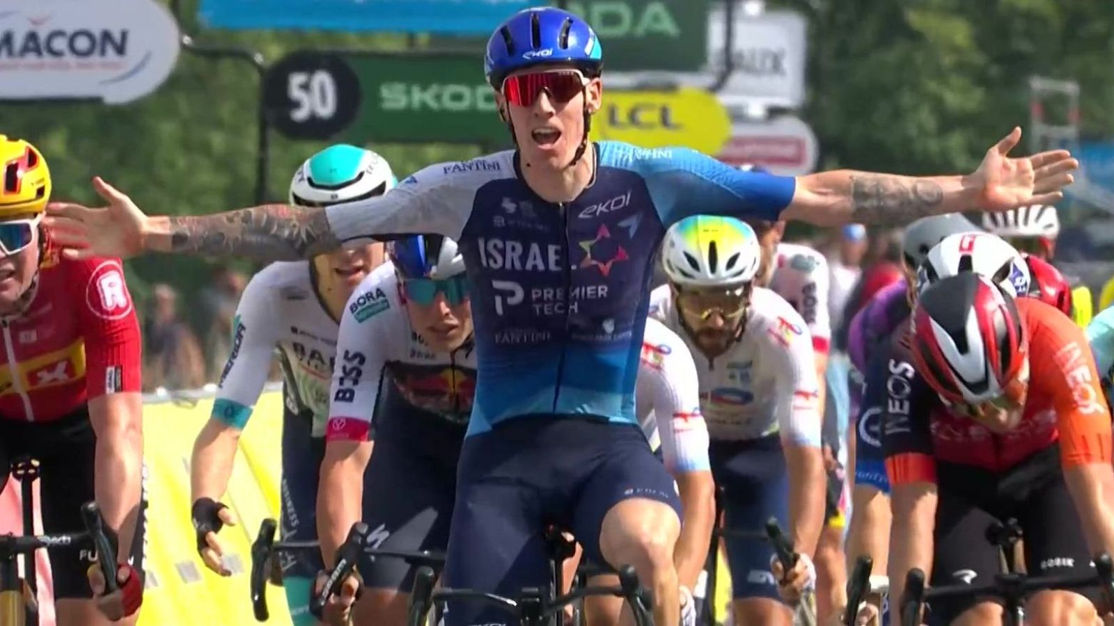 Jake Steward gana al sprint la etapa 5 del Critérium Dauphiné - Ciclismo | Ver