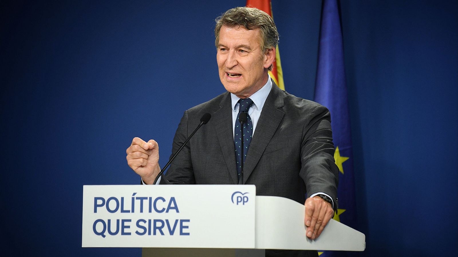 Feijóo pide a Sánchez que "convoque elecciones" y descarta la moción de censura - Telediario 2 | Ver