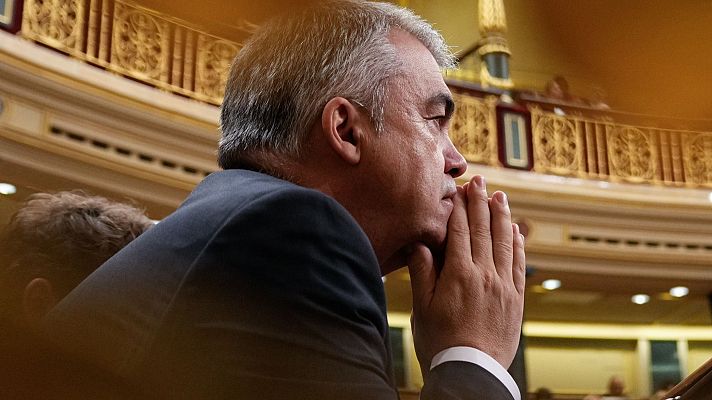 Telediario 2 - Santos Cerdán dimite como secretario de Organización del PSOE y deja su acta de diputado