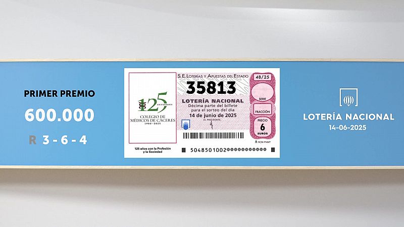 Sorteo de la Lotera Nacional del 14/06/2025 - Ver ahora
