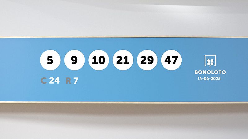 Sorteo de la Lotera Bonoloto del 14/06/2025 - Ver ahora
