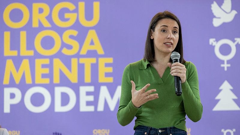Irene Montero descarta apoyar una moción de confianza de Sánchez - La hora de La 1 | Ver