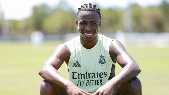 Los Deportes de La1 - Vinícius, antes del debut en el Mundial de clubes: "Queremos el único título que le falta al Real Madrid"