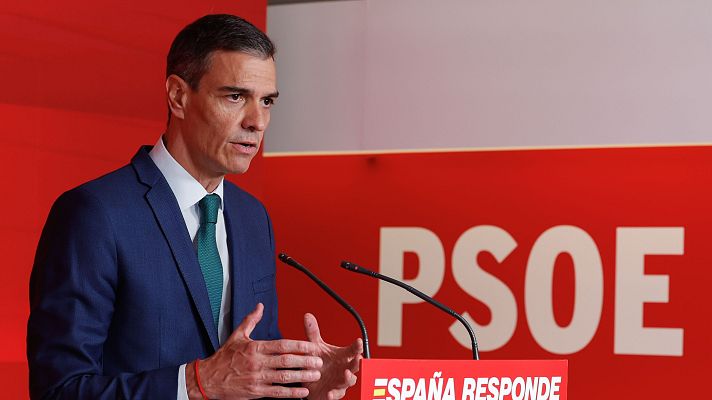 Telediario 2 - Sánchez promete "dar la cara" contra la corrupción, anuncia medidas y descarta remodelar el Gobierno o convocar elecciones