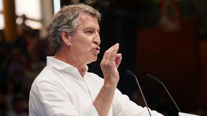 Informativo 24h - Feijóo rechaza buscar "un desahogo" en una moción de censura y emplaza al PP a armar "una estrategia para echar a Sánchez"