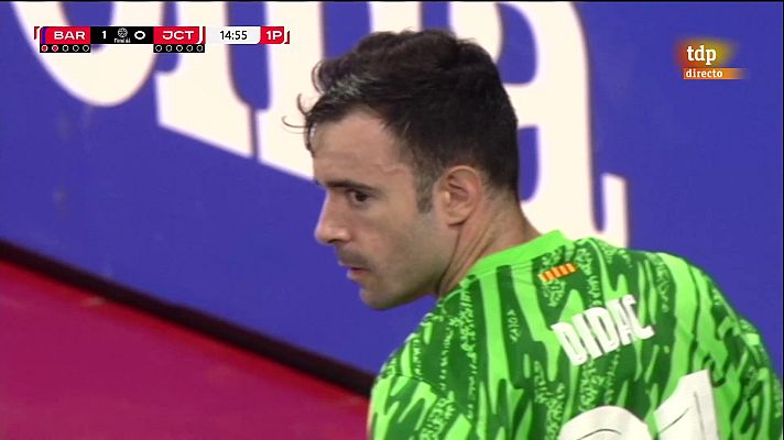 Fútbol Sala - Las paradas de Dídac Plana, clave de la victoria del Barça en el primer partido de la final