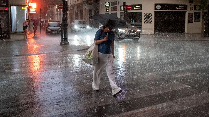 Tormentas, chubascos y temperaturas máximas elevadas este miércoles