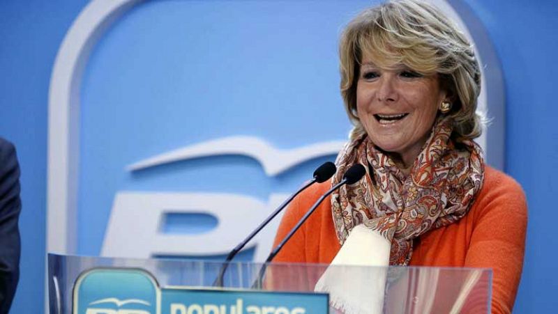 Esperanza Aguirre deja su puesto de funcionaria y se marcha a una empresa privada catalana 