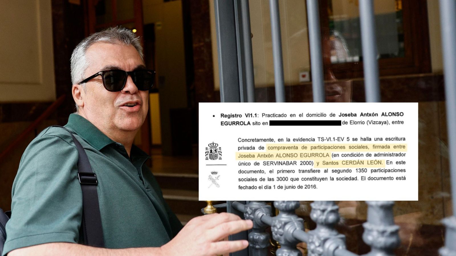 Cerdán adquirió el 45% de Servinabar, empresa vinculada a la trama