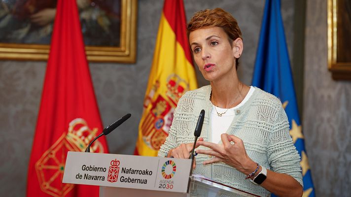 La hora de La 1 - Chivite defiende la "honorabilidad" de su gobierno y del PSN tras el caso Cerdán: "No hay argumento para dimitir"