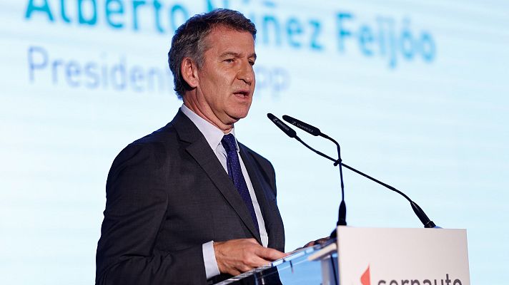 Informativo 24h - Feijóo dice que la corrupción vinculada al PSOE es "impresentable" y aboga por "volver a la buena política"