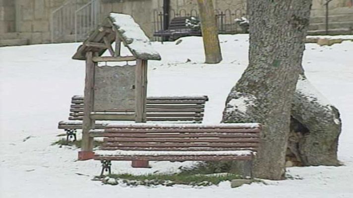 Nevadas en zonas del extremo norte peninsular